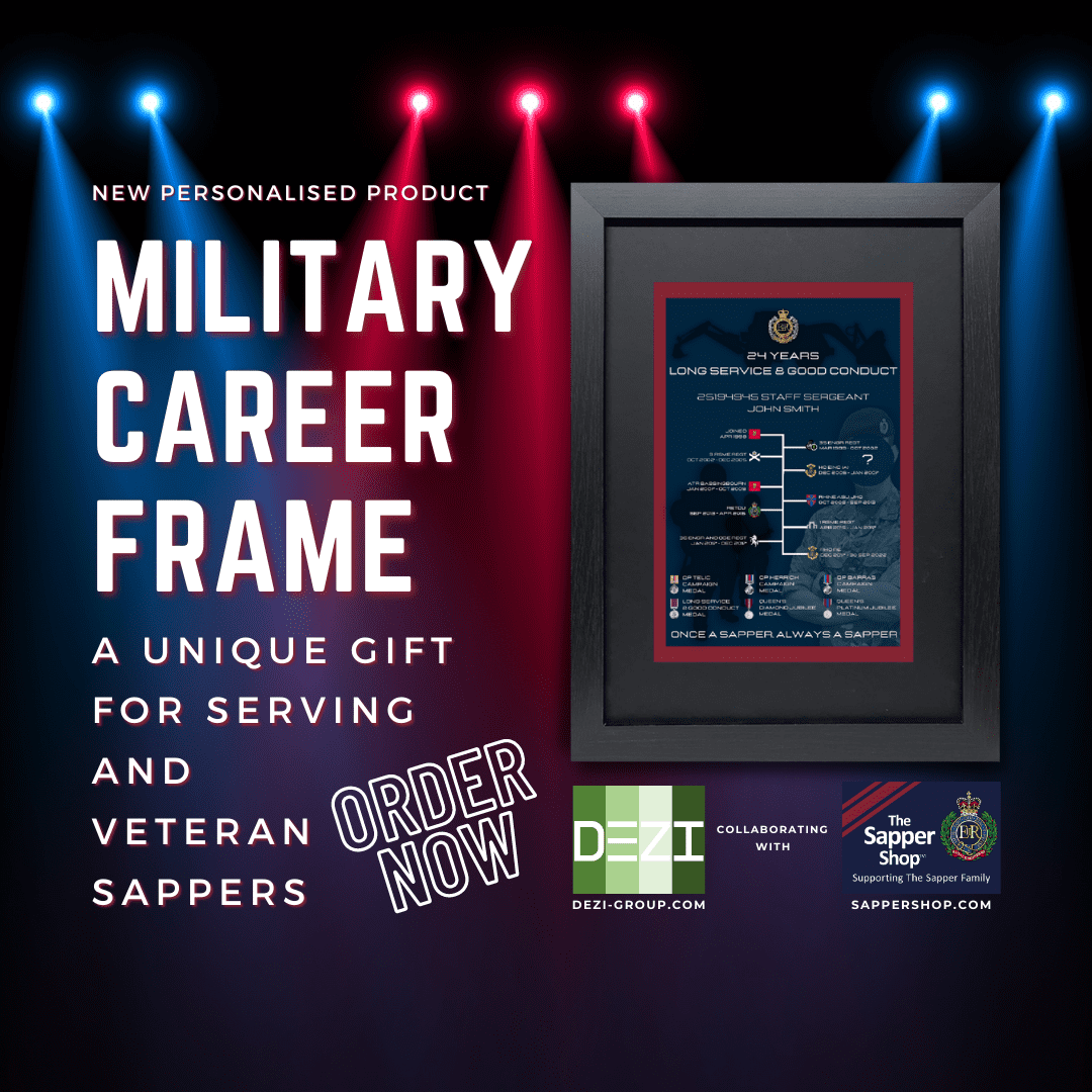 PERSONALISED MILITARY CAREER FRAMES (1080 × 1080px)